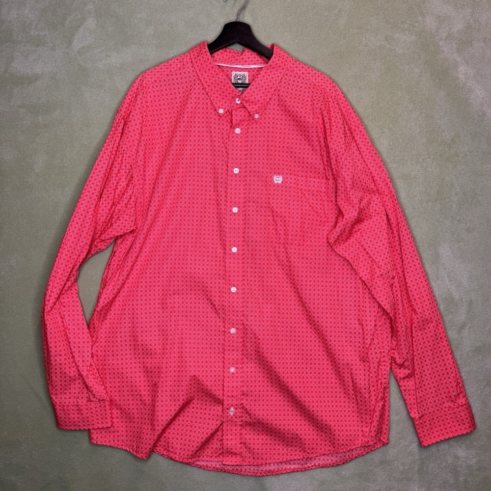 Cinch Men Button Up Shirt XXXL Embroidered Plaid Horse Crest Western